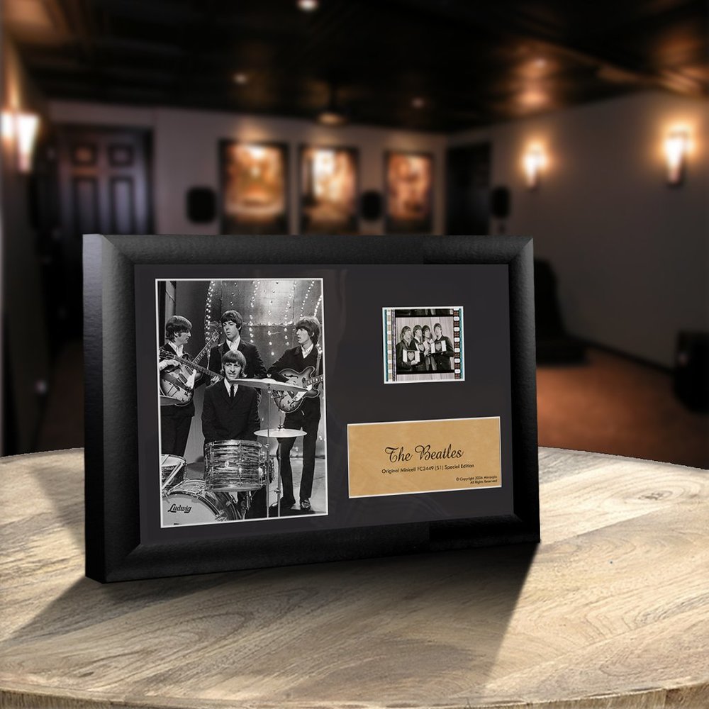 The Beatles Vintage 35mm Film Cell Display Framed & Sealed BRAND NEW!